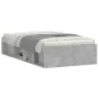 Concrete gray bed frame 90x190 cm by , Beds and slatted bases - Ref: Foro24-3203841, Price: 106,23 €, Discount: %