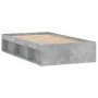 Concrete gray bed frame 90x190 cm by , Beds and slatted bases - Ref: Foro24-3203841, Price: 106,23 €, Discount: %