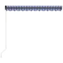 Blau-weiße einziehbare manuelle Markise 350x250 cm von vidaXL, Markisen - Ref: Foro24-3055188, Preis: 238,76 €, Rabatt: %