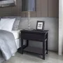 Black wooden nightstands 2 units by vidaXL, Nightstands - Ref: Foro24-242873, Price: 84,64 €, Discount: %