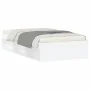White bed frame 100x200 cm by , Beds and slatted bases - Ref: Foro24-3203831, Price: 121,30 €, Discount: %