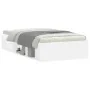 White bed frame 100x200 cm by , Beds and slatted bases - Ref: Foro24-3203831, Price: 121,30 €, Discount: %