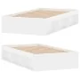 White bed frame 100x200 cm by , Beds and slatted bases - Ref: Foro24-3203831, Price: 121,30 €, Discount: %