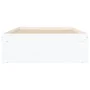 White bed frame 100x200 cm by , Beds and slatted bases - Ref: Foro24-3203831, Price: 121,30 €, Discount: %