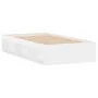 White bed frame 100x200 cm by , Beds and slatted bases - Ref: Foro24-3203831, Price: 121,30 €, Discount: %