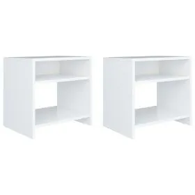 Nachttische 2 Stück weißes Sperrholz 40x30x40 cm von vidaXL, Nachttische - Ref: Foro24-800010, Preis: 45,53 €, Rabatt: %