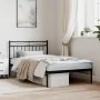 Bettgestell mit schwarzem Metallkopfteil 107x203 cm von , Betten und Lattenroste - Ref: Foro24-373687, Preis: 69,12 €, Rabatt: %