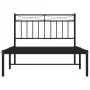 Bettgestell mit schwarzem Metallkopfteil 107x203 cm von , Betten und Lattenroste - Ref: Foro24-373687, Preis: 69,12 €, Rabatt: %