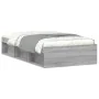 Sonoma gray bed frame 100x200 cm by , Beds and slatted bases - Ref: Foro24-3203836, Price: 118,94 €, Discount: %