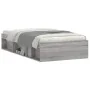Sonoma gray bed frame 100x200 cm by , Beds and slatted bases - Ref: Foro24-3203836, Price: 118,94 €, Discount: %