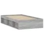 Sonoma gray bed frame 100x200 cm by , Beds and slatted bases - Ref: Foro24-3203836, Price: 118,94 €, Discount: %