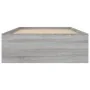Sonoma gray bed frame 100x200 cm by , Beds and slatted bases - Ref: Foro24-3203836, Price: 118,94 €, Discount: %