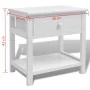 Mesitas de noche 2 unidades madera blanca de vidaXL, Mesitas de noche - Ref: Foro24-242871, Precio: 85,95 €, Descuento: %