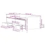 Bed frame with black headboard and footboard 75x190 cm by , Beds and slatted bases - Ref: Foro24-3203818, Price: 134,94 €, Di...