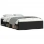 Black bed frame 120x200 cm by vidaXL, Beds and slatted bases - Ref: Foro24-3203853, Price: 174,53 €, Discount: %