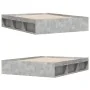 Concrete gray bed frame 140x190 cm by vidaXL, Beds and slatted bases - Ref: Foro24-3203904, Price: 171,06 €, Discount: %