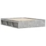 Concrete gray bed frame 140x190 cm by vidaXL, Beds and slatted bases - Ref: Foro24-3203904, Price: 171,06 €, Discount: %