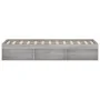 Grauer Sonoma-Bettrahmen 120x200 cm von vidaXL, Betten und Lattenroste - Ref: Foro24-3203857, Preis: 198,98 €, Rabatt: %