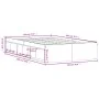 Grauer Sonoma-Bettrahmen 120x200 cm von vidaXL, Betten und Lattenroste - Ref: Foro24-3203857, Preis: 198,98 €, Rabatt: %