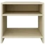 Mesita de noche madera contrachapada roble sonoma 40x30x40 cm de vidaXL, Mesitas de noche - Ref: Foro24-800015, Precio: 30,00...