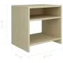 Mesita de noche madera contrachapada roble sonoma 40x30x40 cm de vidaXL, Mesitas de noche - Ref: Foro24-800015, Precio: 30,00...