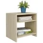 Mesitas de noche 2 uds contrachapado roble sonoma 40x30x39 cm de vidaXL, Mesitas de noche - Ref: Foro24-800016, Precio: 45,11...