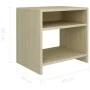 Mesitas de noche 2 uds contrachapado roble sonoma 40x30x39 cm de vidaXL, Mesitas de noche - Ref: Foro24-800016, Precio: 45,11...