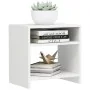 Glossy white plywood nightstand 40x30x40 cm by vidaXL, Nightstands - Ref: Foro24-800021, Price: 32,22 €, Discount: %