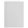 Glossy white plywood nightstand 40x30x40 cm by vidaXL, Nightstands - Ref: Foro24-800021, Price: 32,22 €, Discount: %