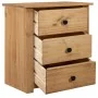 Mesita de noche de madera maciza pino estilo Panamá 46x40x57 cm de vidaXL, Mesitas de noche - Ref: Foro24-282652, Precio: 99,...