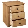Panama style solid pine wood bedside table 46x40x57 cm by vidaXL, Nightstands - Ref: Foro24-282652, Price: 100,21 €, Discount: %