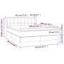 Boxspringbett mit dunkelbrauner Stoffmatratze 140x200 cm von vidaXL, Betten und Lattenroste - Ref: Foro24-3126248, Preis: 431...