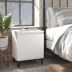 Bedside tables with white metal legs 40x30x50 cm by vidaXL, Nightstands - Ref: Foro24-805834, Price: 50,94 €, Discount: %