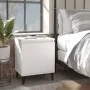 Bedside tables with white metal legs 40x30x50 cm by vidaXL, Nightstands - Ref: Foro24-805834, Price: 50,94 €, Discount: %