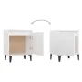 Bedside tables with white metal legs 40x30x50 cm by vidaXL, Nightstands - Ref: Foro24-805834, Price: 50,94 €, Discount: %