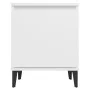 Bedside tables with white metal legs 40x30x50 cm by vidaXL, Nightstands - Ref: Foro24-805834, Price: 50,94 €, Discount: %