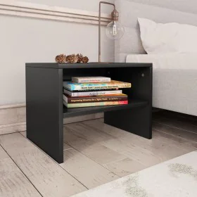 Mesita de noche madera contrachapada negro 40x30x30 cm de vidaXL, Mesitas de noche - Ref: Foro24-800065, Precio: 26,22 €, Des...
