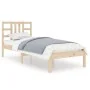Solid wood bed frame 90x190 cm by vidaXL, Beds and slatted bases - Ref: Foro24-3105370, Price: 80,04 €, Discount: %