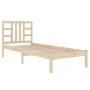 Solid wood bed frame 90x190 cm by vidaXL, Beds and slatted bases - Ref: Foro24-3105370, Price: 80,04 €, Discount: %