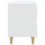 Bedside tables 2 pcs solid wood legs white 40x35x50 cm by vidaXL, Nightstands - Ref: Foro24-805852, Price: 73,65 €, Discount: %