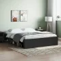 Estructura de cama negra 150x200 cm de vidaXL, Camas y somieres - Ref: Foro24-3203867, Precio: 143,87 €, Descuento: %
