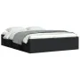 Estructura de cama negra 150x200 cm de vidaXL, Camas y somieres - Ref: Foro24-3203867, Precio: 143,87 €, Descuento: %