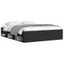 Estructura de cama negra 150x200 cm de vidaXL, Camas y somieres - Ref: Foro24-3203867, Precio: 143,87 €, Descuento: %