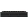 Estructura de cama negra 150x200 cm de vidaXL, Camas y somieres - Ref: Foro24-3203867, Precio: 143,87 €, Descuento: %