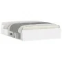 Estructura de cama de matrimonio blanca 135x190 cm de vidaXL, Camas y somieres - Ref: Foro24-3203908, Precio: 157,26 €, Descu...
