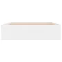 White double bed frame 135x190 cm by vidaXL, Beds and slatted bases - Ref: Foro24-3203908, Price: 155,06 €, Discount: %