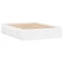 White double bed frame 135x190 cm by vidaXL, Beds and slatted bases - Ref: Foro24-3203908, Price: 155,06 €, Discount: %