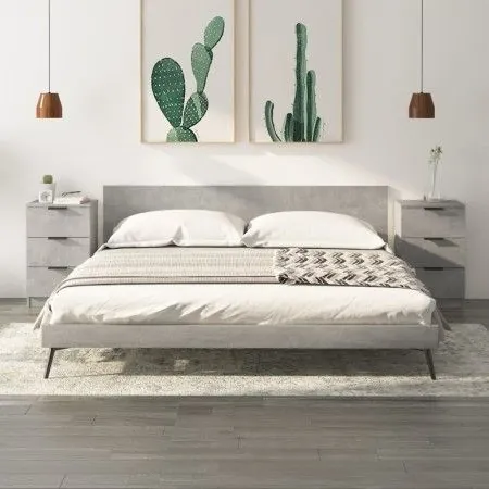 Nightstands 2 units concrete gray color 40x36x65 cm by vidaXL, Nightstands - Ref: Foro24-811277, Price: 83,47 €, Discount: %