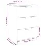 Nightstands 2 units concrete gray color 40x36x65 cm by vidaXL, Nightstands - Ref: Foro24-811277, Price: 83,47 €, Discount: %