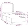 Boxspringbett mit blauer Stoffmatratze 90x190 cm von vidaXL, Betten und Lattenroste - Ref: Foro24-3131799, Preis: 321,06 €, R...